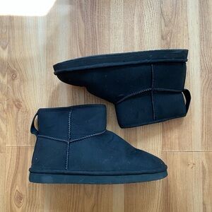 H&M Classic Black Ankle Boots WARM-LINED SLIP-ON BOOTS US 10 41